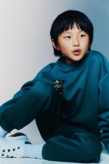 SPORTY LOGO SWEATSHIRT - Bluish by Zara