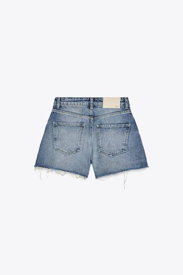 Z1975 RIPPED LOW-RISE SHORTS - Blue by Zara - Image 7