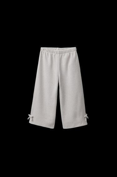 Zara SOFT TOUCH CULOTTES WITH BOWS - Sand / Marl - Image 0