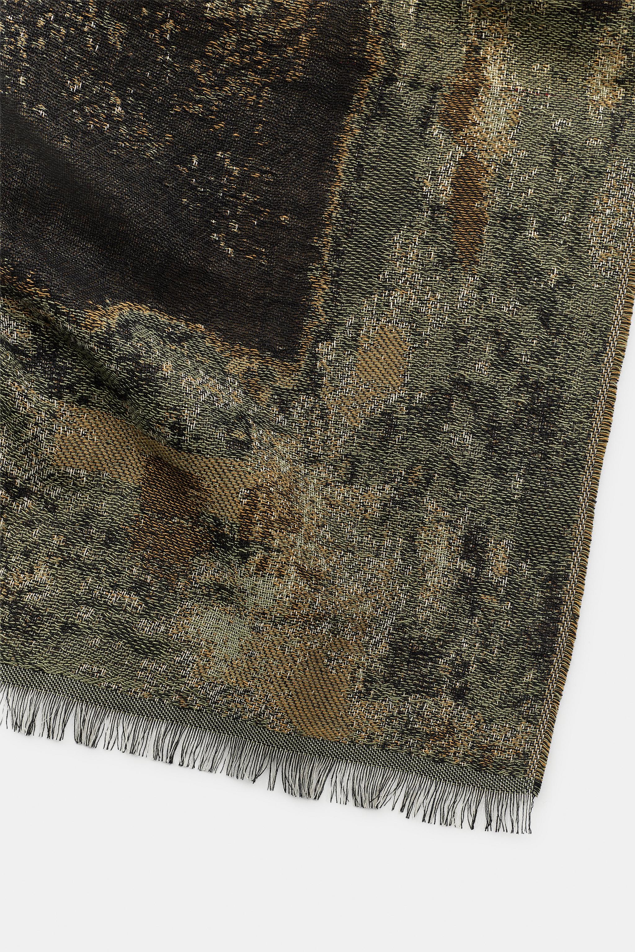TAPESTRY PRINT JACQUARD SCARF