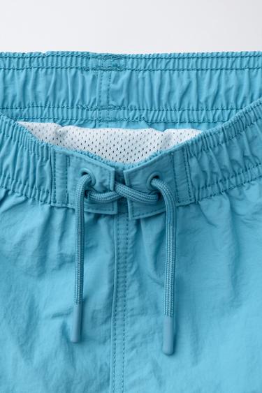 AGES 6-14 / COLOUR BLOCK SWIM SHORTS - Blue by Zara - Image 2