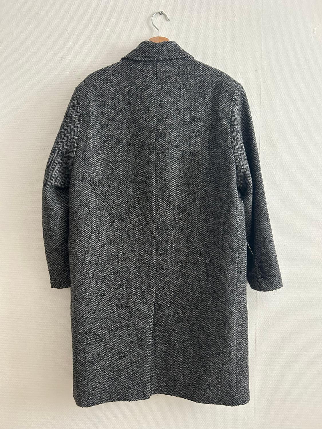 HERRINGBONE WOOL COAT - Image 2