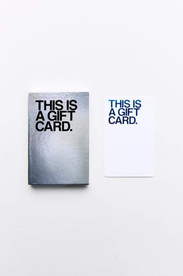 CARTE-CADEAU (PHYSIQUE) - Argent de Zara - Image 1