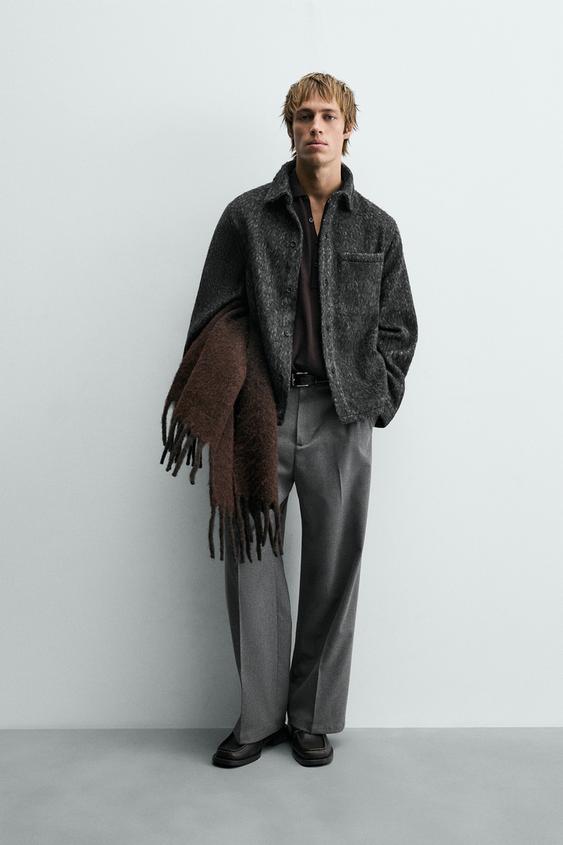 FLOWING WIDE-LEG TROUSERS - Grey by Zara - Image 0