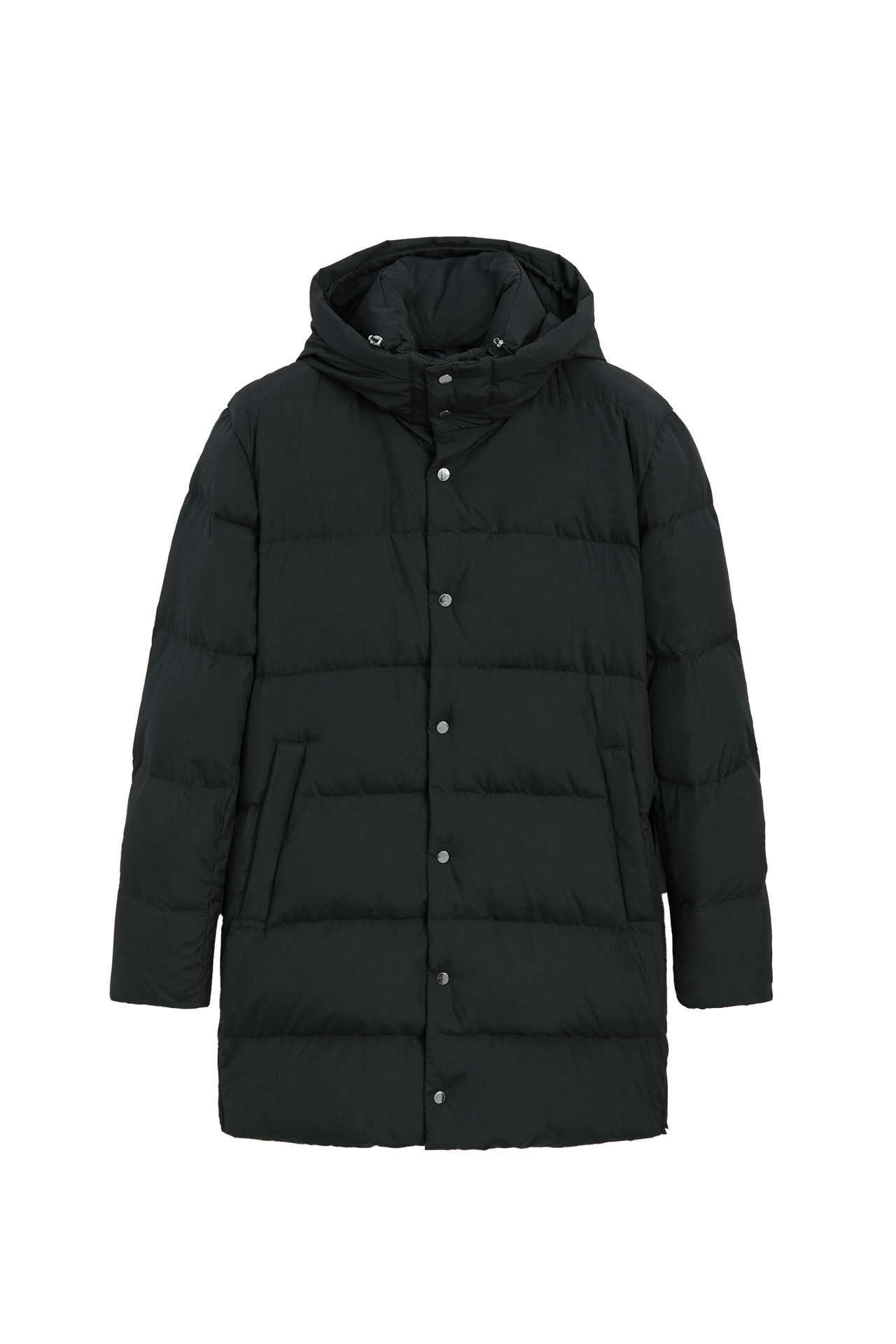 Long down jacket with hood — 045