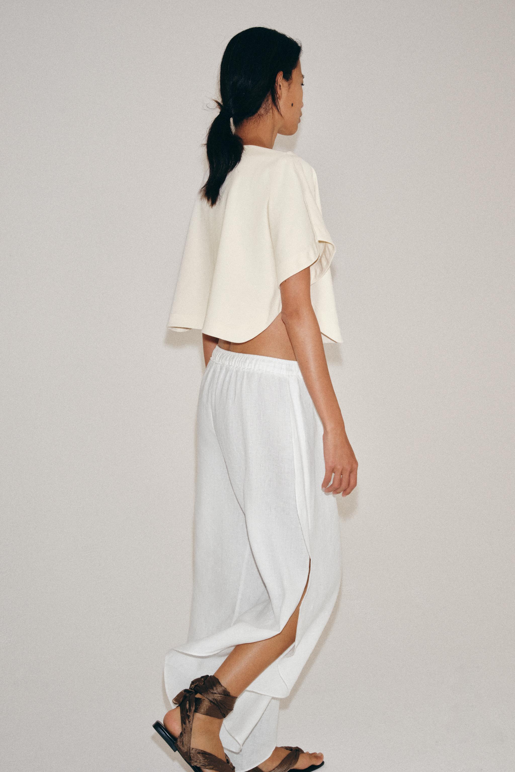 KATMANLI CROP TOP - Görsel 3