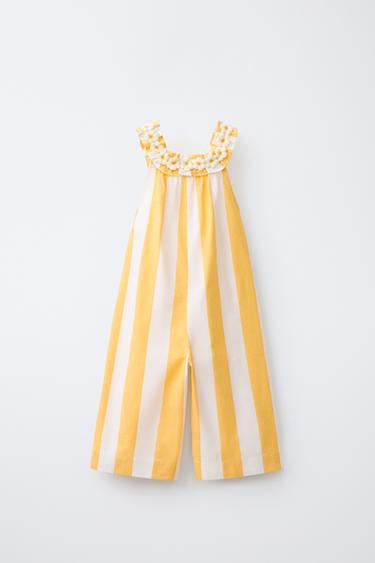 DAISY STRIPE JUMPSUIT - Yellow by Zara