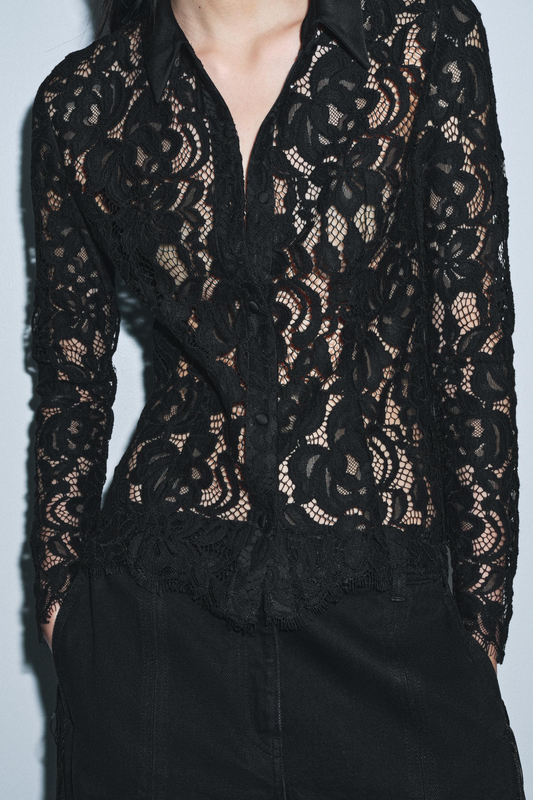 ZW COLLECTION LACE SHIRT