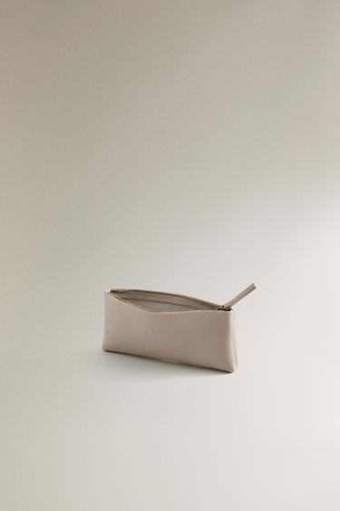 TROUSSE EN CUIR - Gris de Zara - Image 3