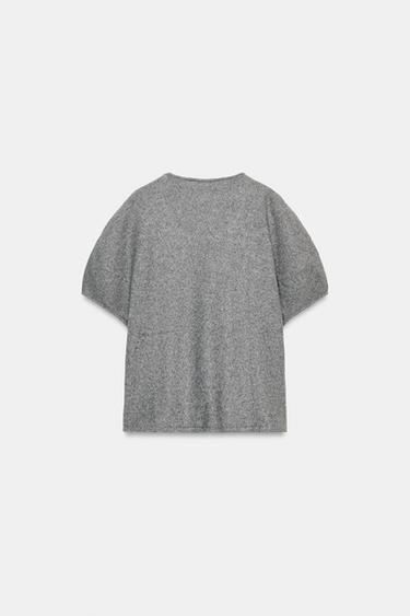 PULL EN MAILLE AMPLE - Gris de Zara - Image 5