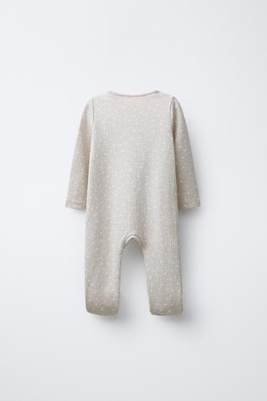 PYJAMA COMBINAISON STRUCTURE PIED CONVERTIBLE - Gris chiné de Zara - Image 1