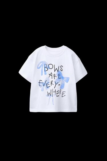 PRINTED T-SHIRT - Blue by Zara - Image 0