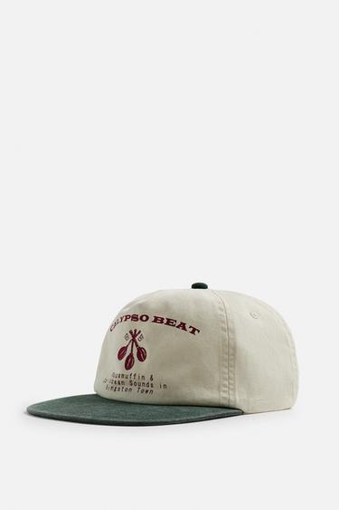 FLAT PEAK PRINTED CAP - Ecru by Zara - Image 0