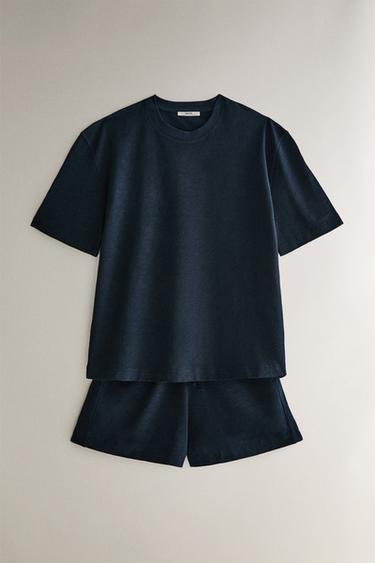 SHORT SLEEVE T-SHIRT - Blue by Zara - Image 3