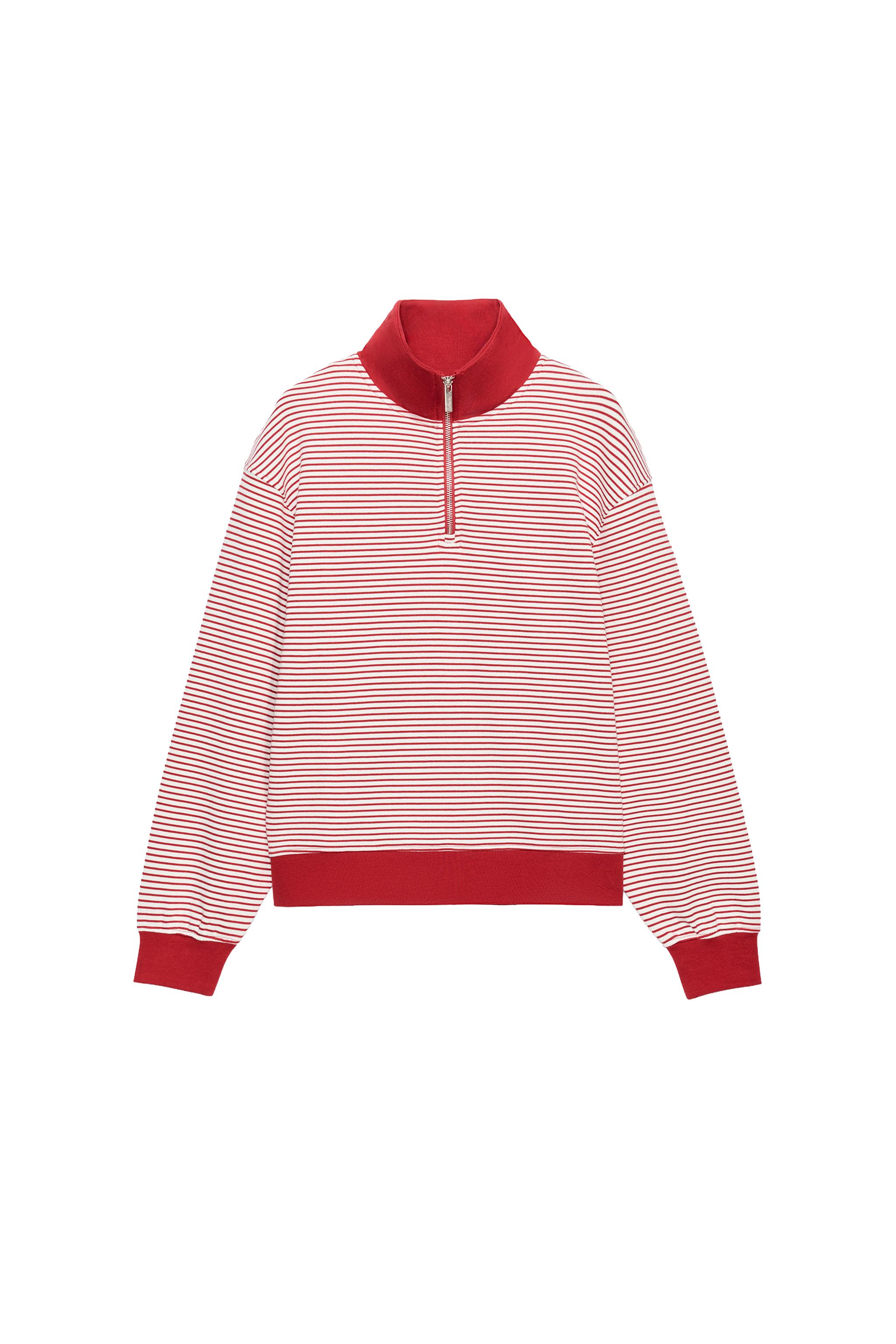 SUDADERA RAYAS CREMALLERA