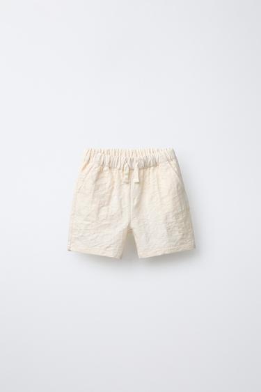 JACQUARD BERMUDA SHORTS - Ecru by Zara - Image 0