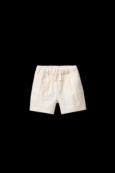 JACQUARD BERMUDA SHORTS - Ecru by Zara - Image 0