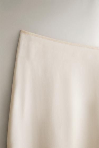 WIDE-LEG MULBERRY SILK TROUSERS — Ecru 2