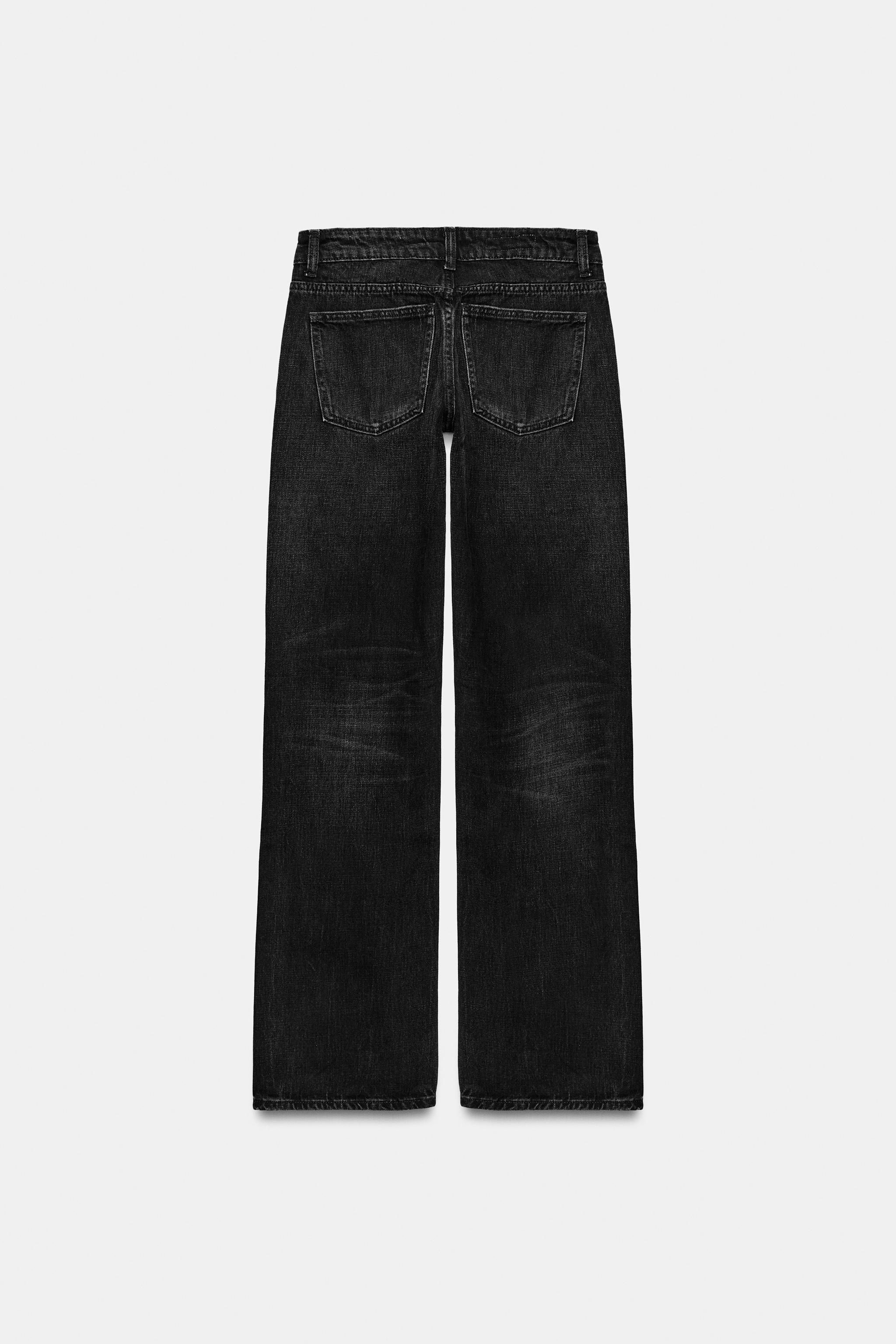 Женские джинсы Zara TRF LOW-RISE WIDE LEG JEANS — фото 2