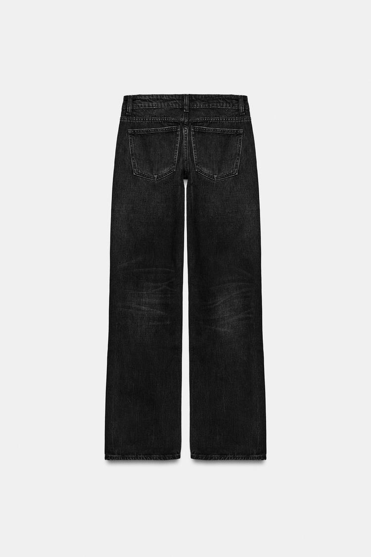 JEANS TRF DE CINTURA BAJA Y PIERNA ANCHA 4
