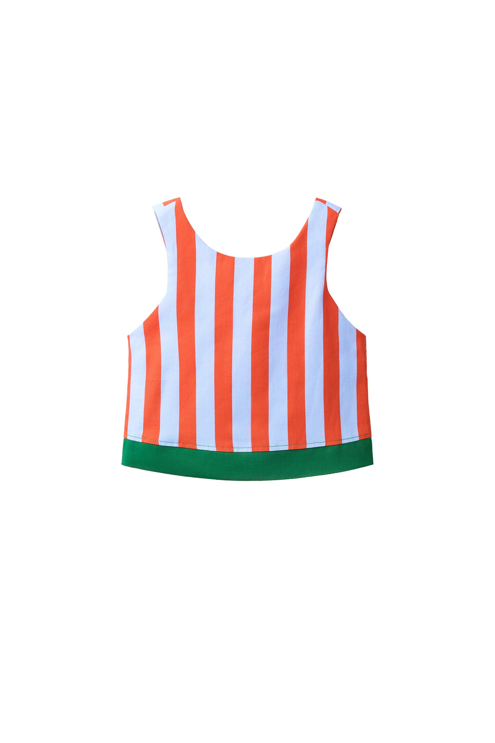 COMBINATION STRIPED TOP - Red | ZARA United States