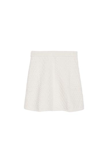 CABLE KNIT SKIRT TRF