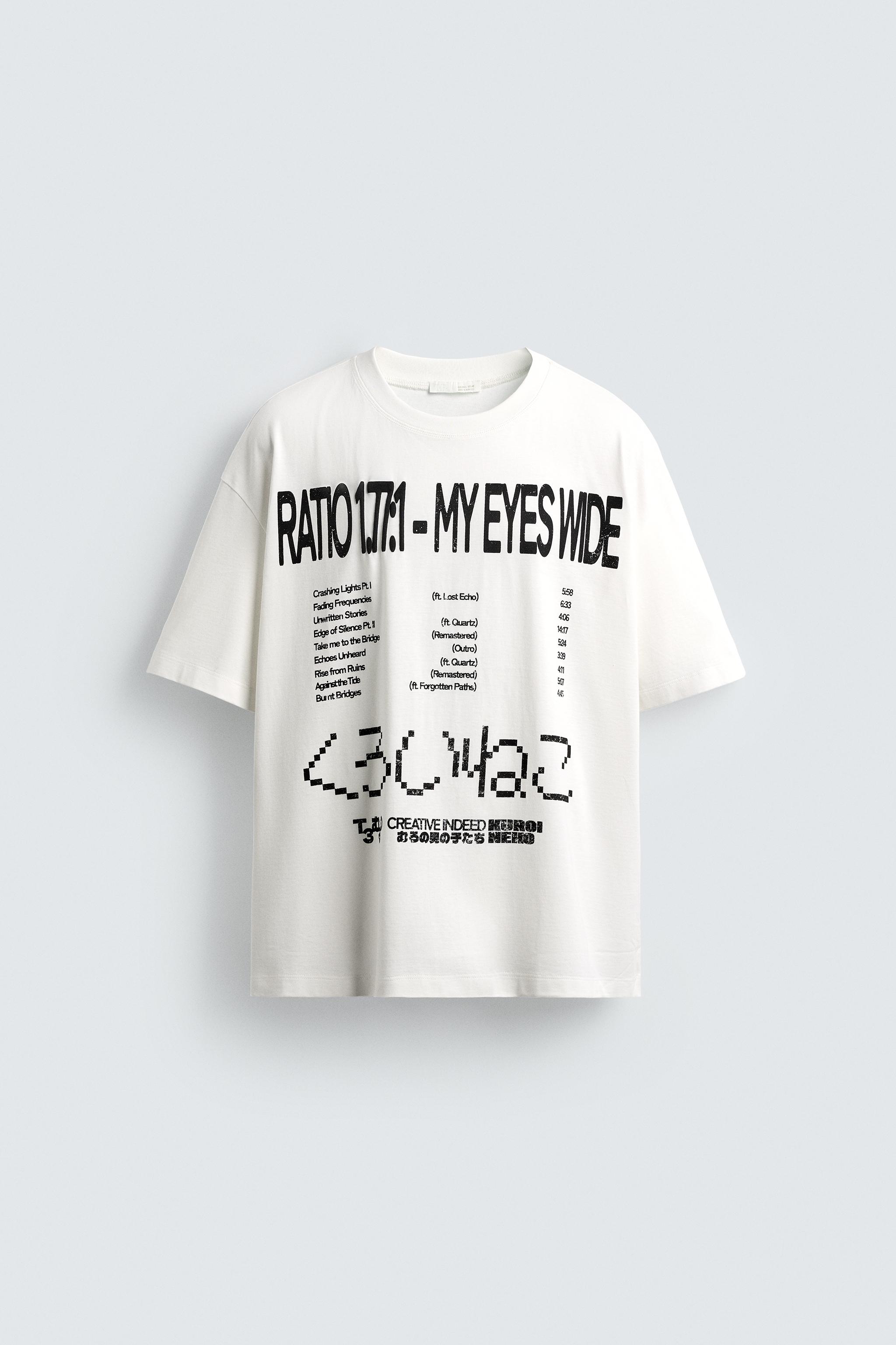 GRAPHIC TEXT T-SHIRT - White | ZARA United States