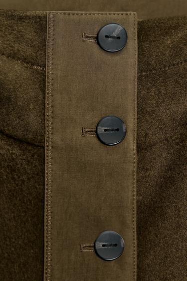 COMBINATION PARKA WITH WOOL ZW COLLECTION LIMITED EDITION - Khaki by Zara - Image 7
