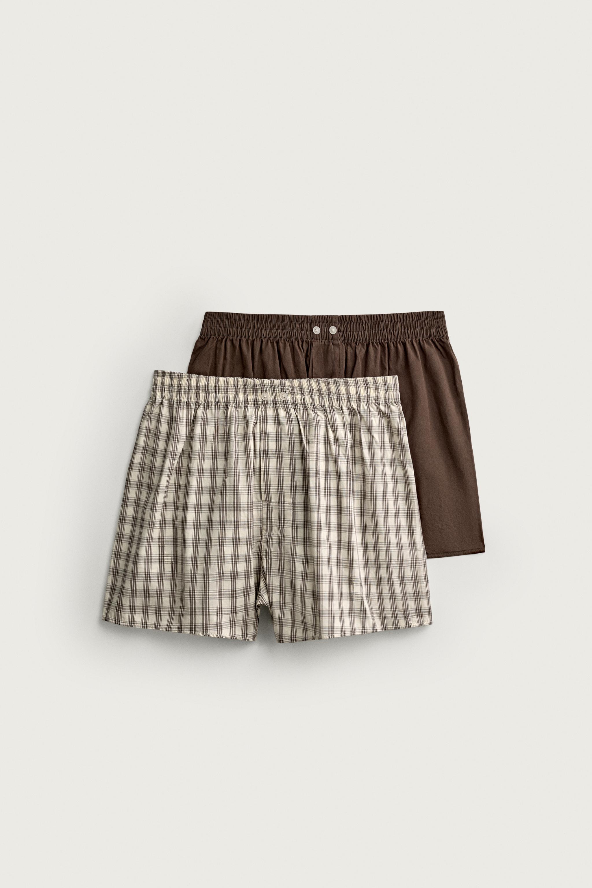Zara Kombine Poplin Boxer 2'Lİ