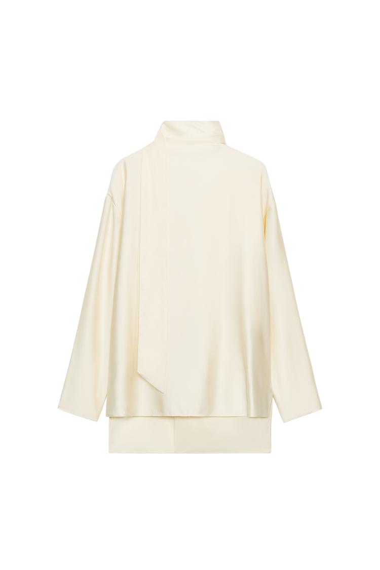 ZW COLLECTION SATIN BLOUSE WITH TIE