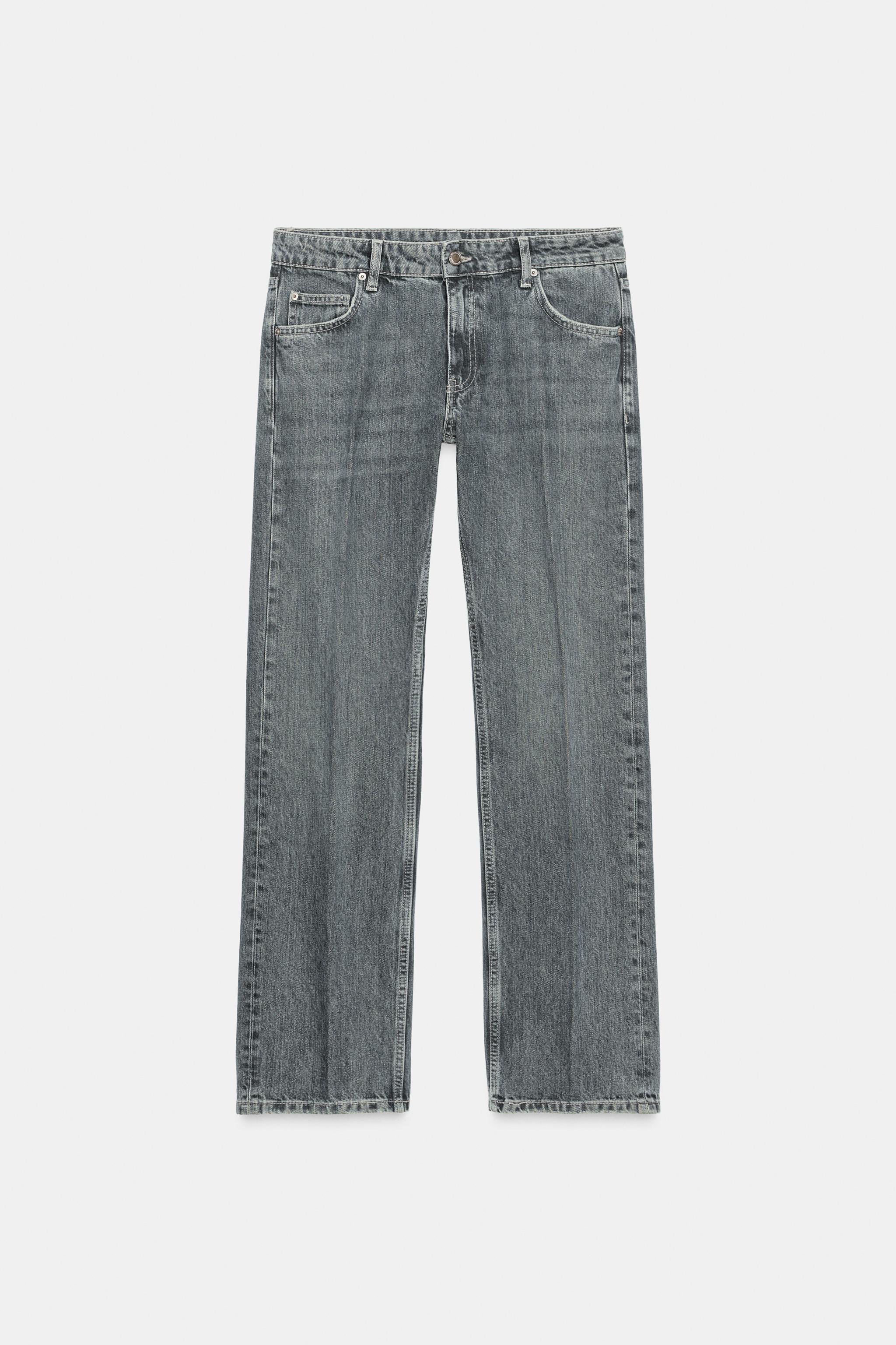 ZW COLLECTION LOW-RISE STRAIGHT LEG JEANS