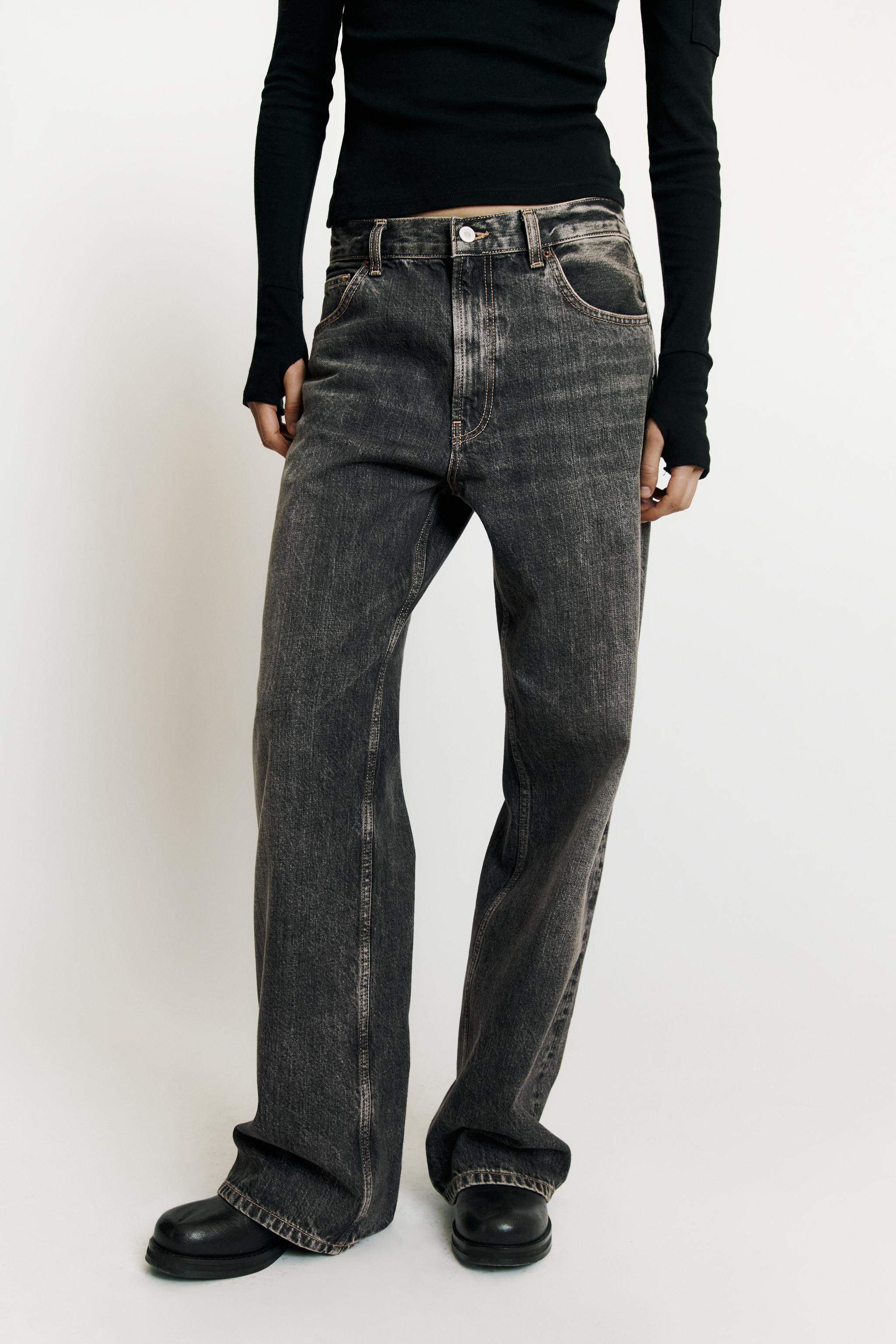 TRF LOW-RISE LOOSE STRAIGHT JEANS