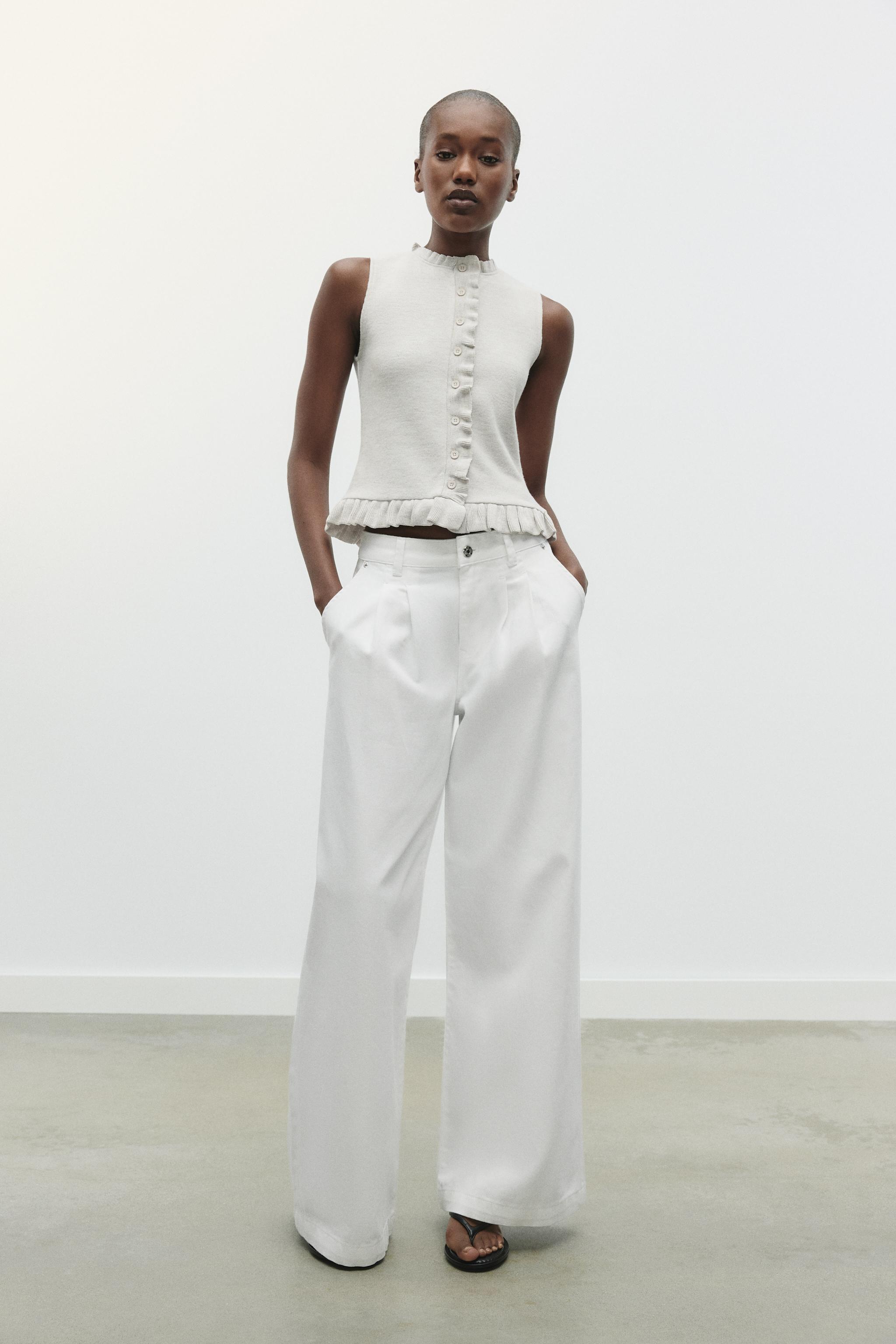 SOFT RUFFLED TOP - Beige marl | ZARA Hong Kong SAR / 香港