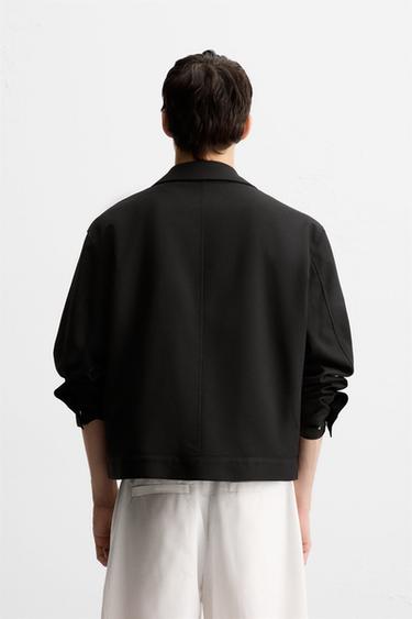ZIP-UP OVERSHIRT - Black by Zara - Image 2