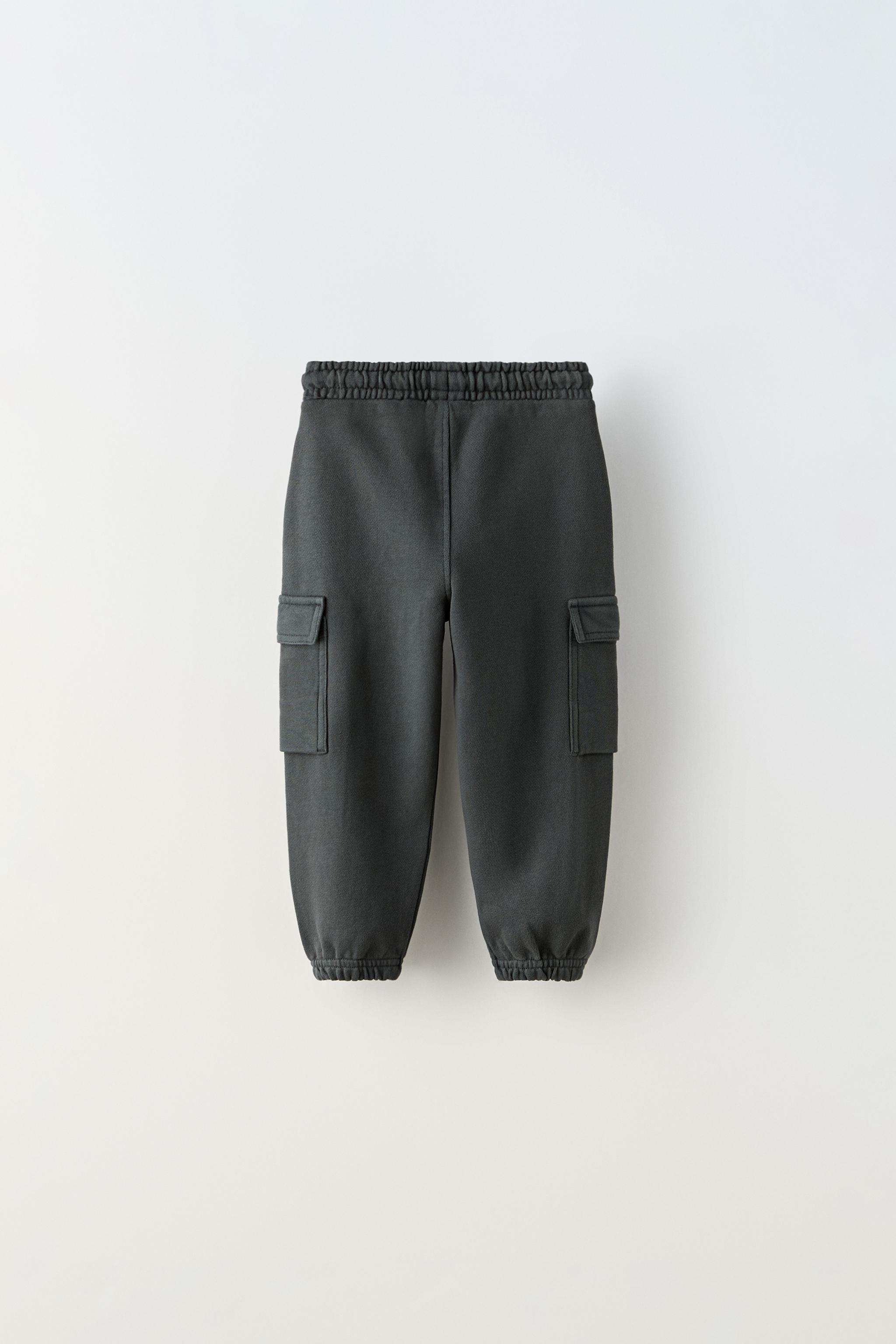 PLUSH CARGO TROUSERS Ecru ZARA United Kingdom