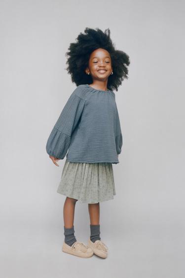 COTTON GAUZE SHIRT - Anthracite grey by Zara - Image 5