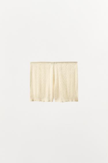 POINTELLE BOXER SHORTS - Oyster-white by Zara - Image 3