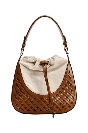 CONTRAST BUCKET BAG