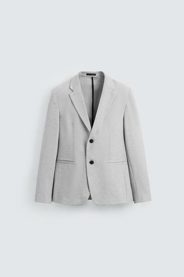 BLAZER SLIM FIT CONFORT - Gris de Zara