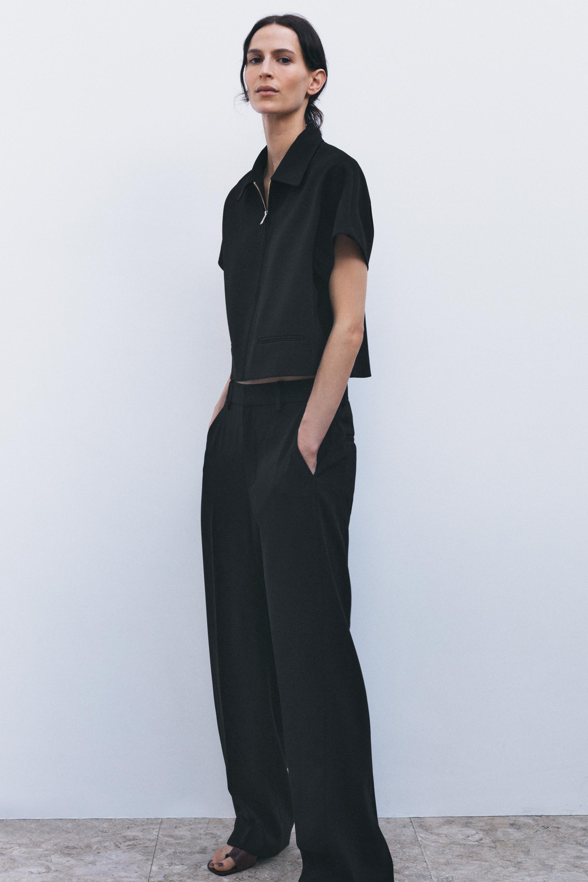 ZW COLLECTION STRAIGHT FIT PANTOLON - Siyah | ZARA Türkiye