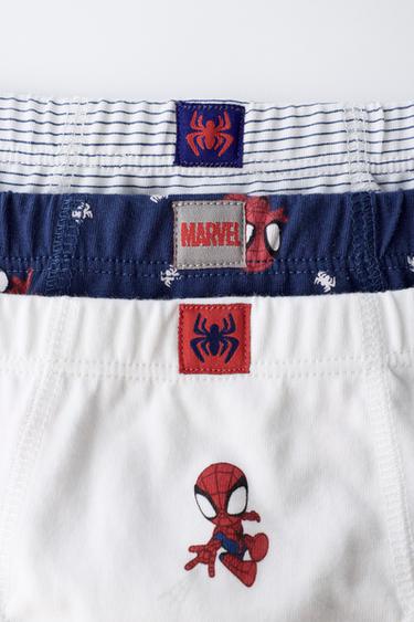 1 1/2-6 ANS/ PACK DE TROIS SLIPS SPIDEY © MARVEL - Bleus marine / Écrus de Zara - Image 1