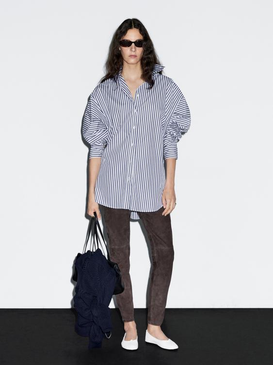 Striped oversize shirt