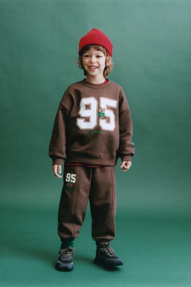 EMBROIDERED ANIMAL NUMBER SWEATSHIRT - Brown by Zara - Image 5