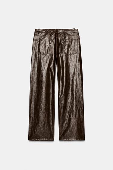 PANTALON DROIT ZW COLLECTION - Marron de Zara - Image 5