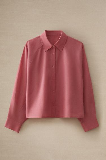 CHEMISE À PLIS - Rose de Zara - Image 4
