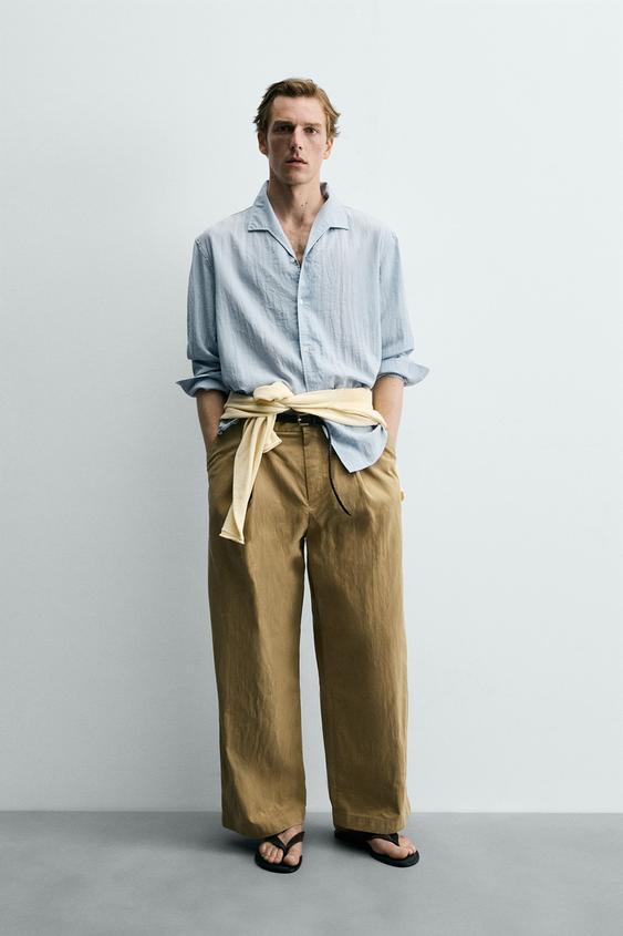 FLOWY TEXTURED SHIRT from Zara - $69.90