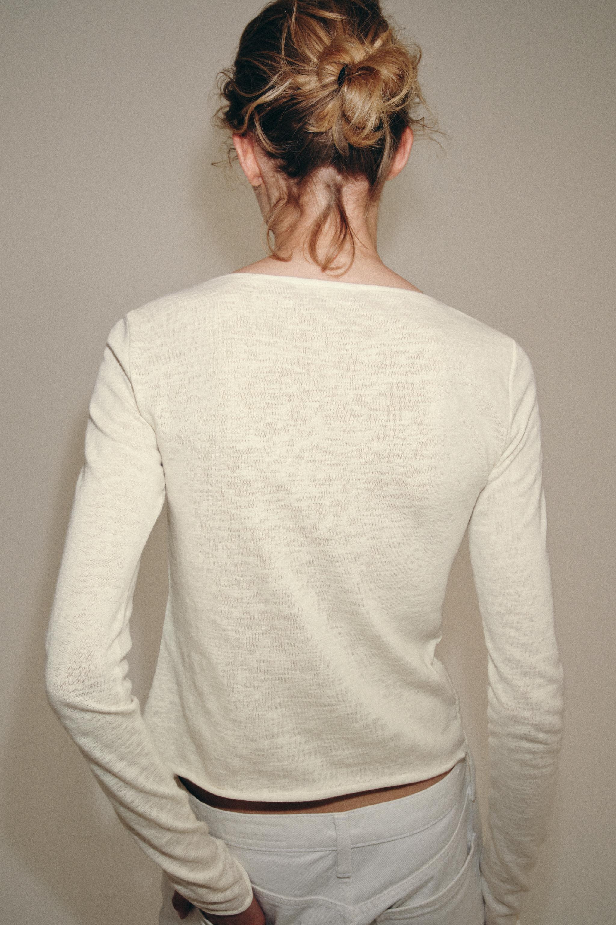 ラスティックTシャツ - エクリュ | ZARA Japan / 日本