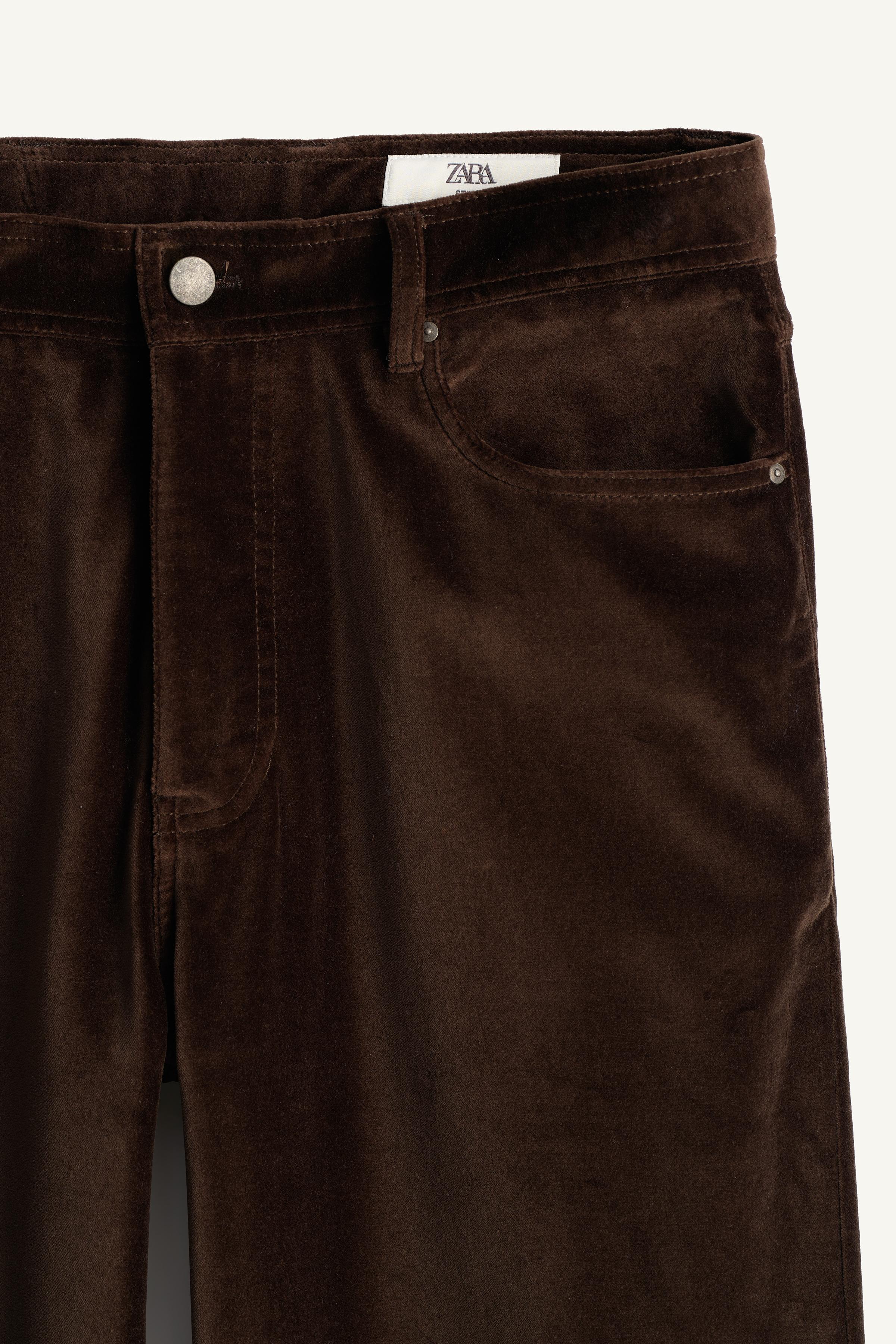 PANTALON COUPE DROITE DÉCONTRACTÉE VELOURS