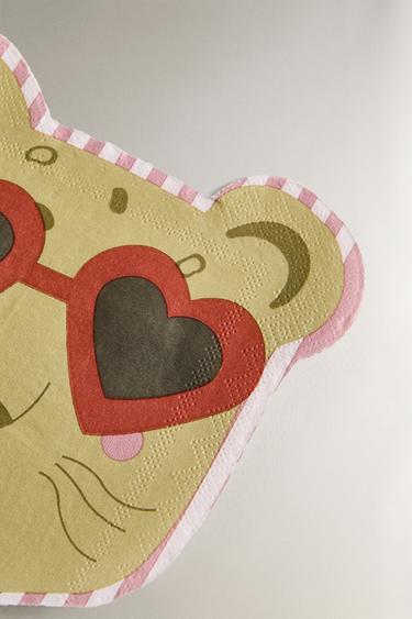 CHILDREN'S PAPER CHEETAH NAPKINS (PACK OF 20) - Multicoloured by Zara - Image 2