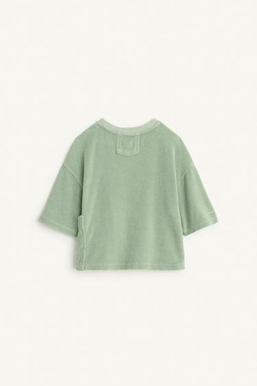 TWL TSHRT - Πράσινο παστέλ του Zara